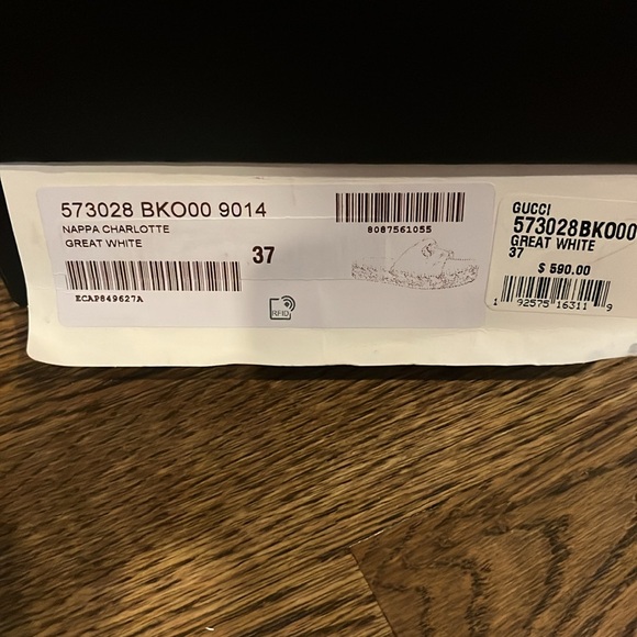 Gucci Napa Charlotte Great White Sandal - Picture 6 of 6